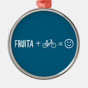 Fruita Colorado Plus Bikes Makes You Happy Metal Ornament