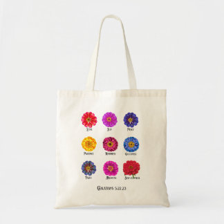 Fruitage of the spirit With Zinnias Tote Bag