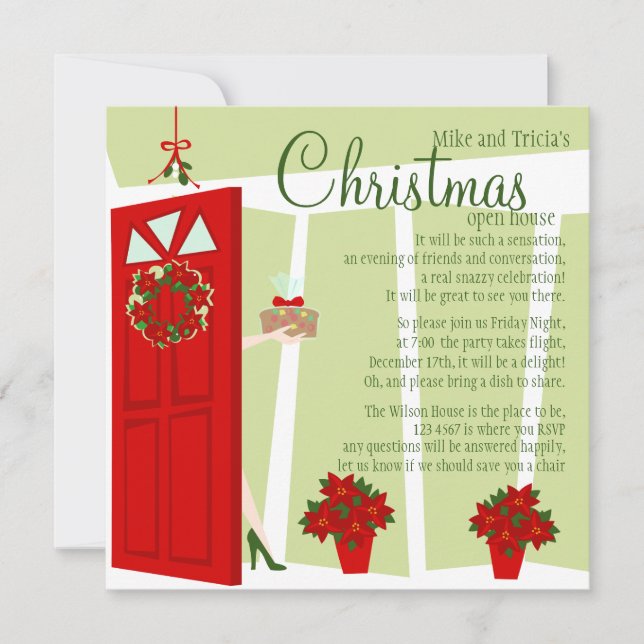 Fruitcake at the Door Invitation (Front)