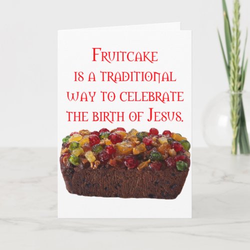 Fruitcake Coincidence Holiday Card