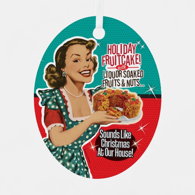 Fruitcake Lady Ornament (Front)