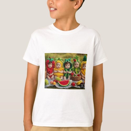  Fruitful Fun Kids T_Shirt Playful Design T_Shirt
