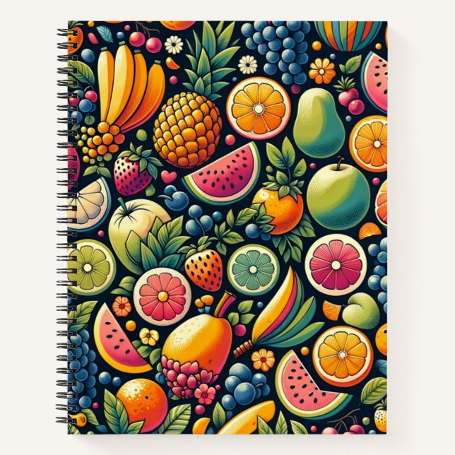 Fruitful Harmony: A Symphony of Nature's Bounty To Notebook (Front)