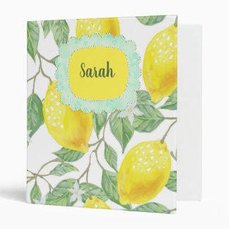 Fruitful Lemon 3 Ring Binder