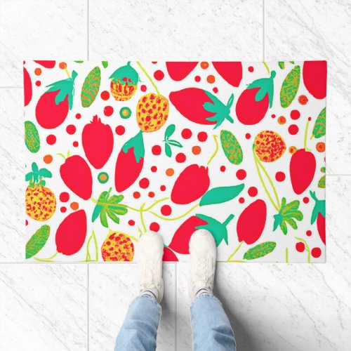 Fruitful Palette Vivid Pattern Doormat