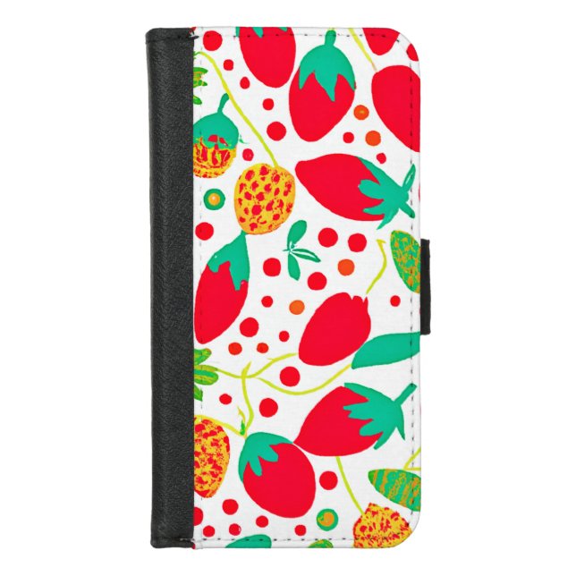Fruitful Palette Vivid Pattern iPhone Wallet Case (Front)