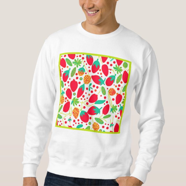 Fruitful Palette Vivid Pattern Sweatshirt (Front)