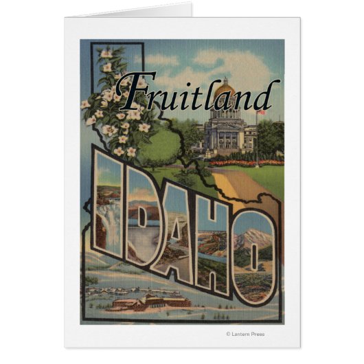 Fruitland, Idaho - Large Letter Scenes Cards (Front)