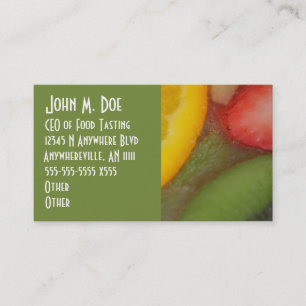 Fruitopia Colorful Fresh Fruit Business Card