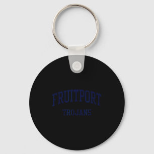 Fruitrt High School Hs Fruitrt Mi Vintage Srts Keychain