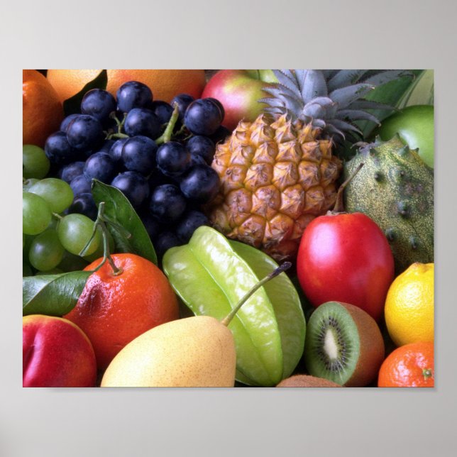 fruits-82524 fruits sweet fruit exotic pineapple P Poster (Front)