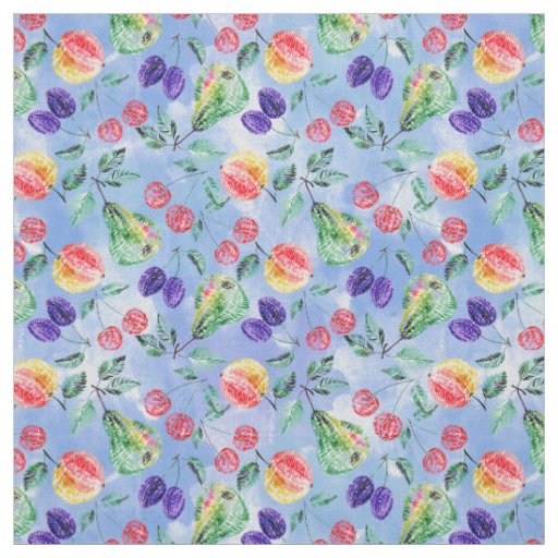 Fruits and berries.  fabric