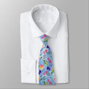 Fruits and berries. neck tie