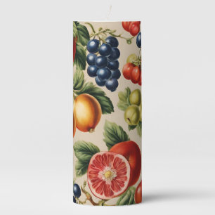 Fruits and Flowers from Luxury Italian Garden Pillar Candle