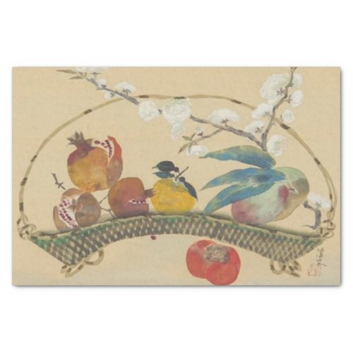 Fruits and Flowers of the Season by Tomita Keisen  Tissue Paper