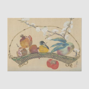 Fruits and Flowers of the Season by Tomita Keisen Tissue Paper