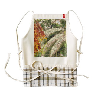 Fruits and greenery zazzle HEART apron