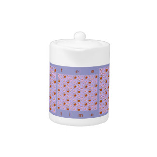 Fruits And Leaves Tea Pattern China Teakettle Teap Teapot