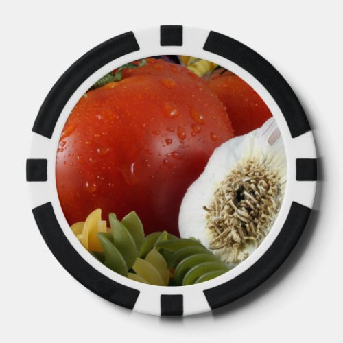 Fruits and Pasta Poker Chips