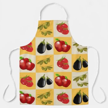 Fruits And Vegetables Apron by EveStock at Zazzle