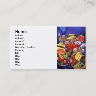 Fruits and vegetables business card