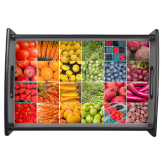 Fruits and Vegetables Collage Tray