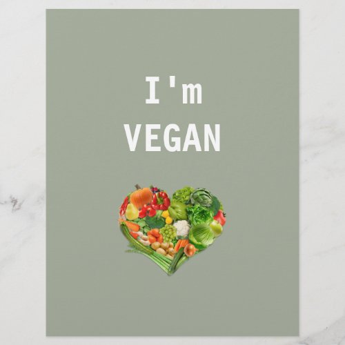 Fruits and Vegetables Heart _ Vegan Flyer