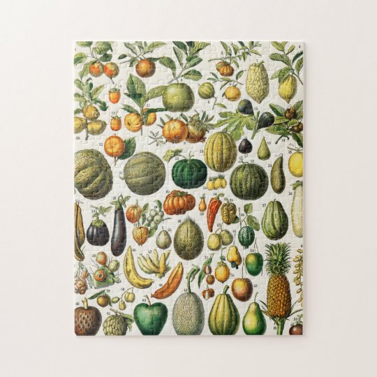 Fruits and Vegetables Jigsaw Puzzle | Zazzle.com