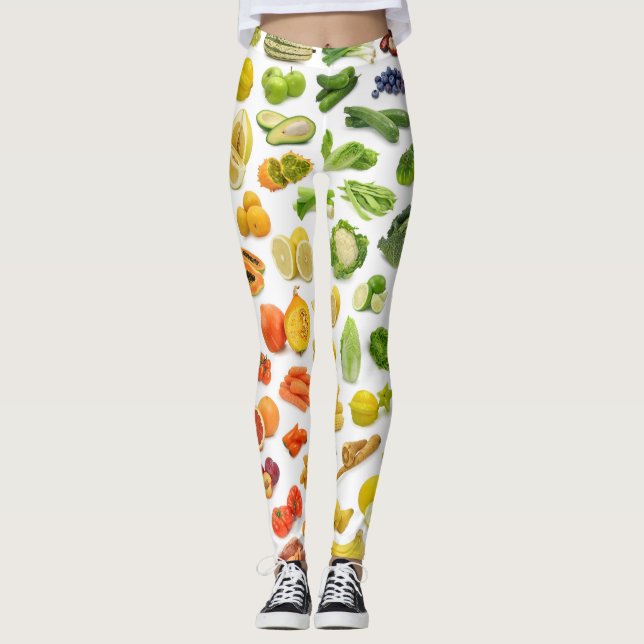 Fruits and Vegetables LEGGINGS - SUPER COOL (Front)