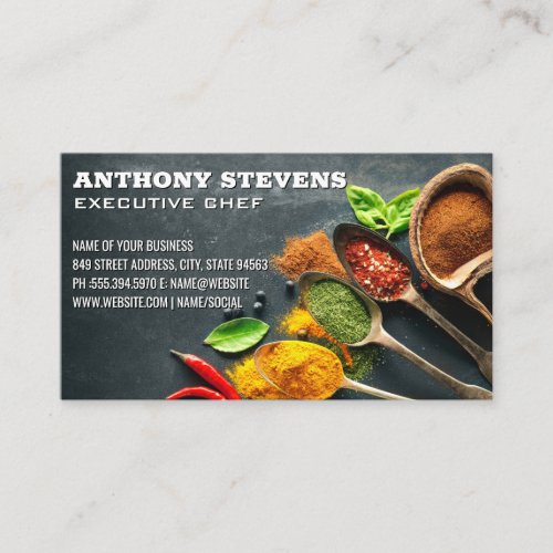 Fruits and Vegetables on Table Business Card