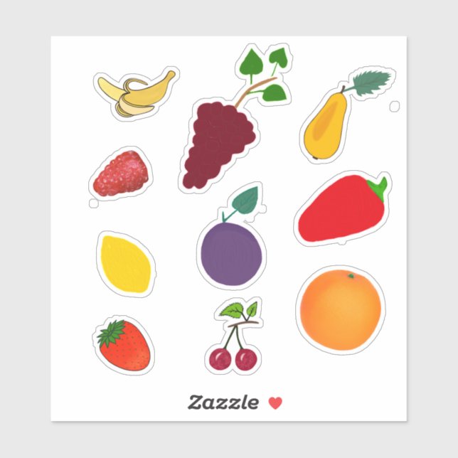 Fruits and vegetables  sticker (Sheet)