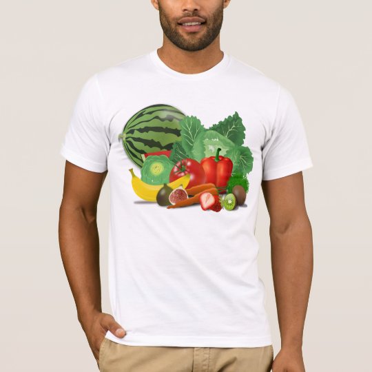 Fruits and vegetables T-Shirt | Zazzle.com