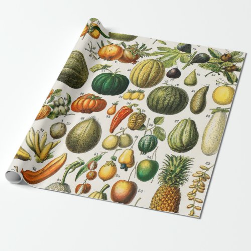 Fruits and Vegetables Wrapping Paper