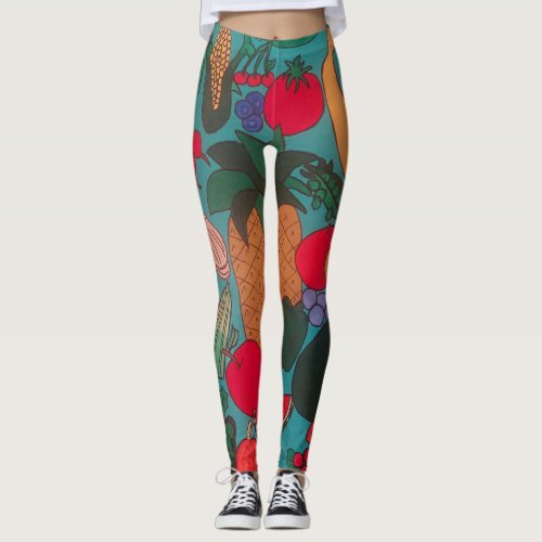 Fruits and Veggies All Day Leggings