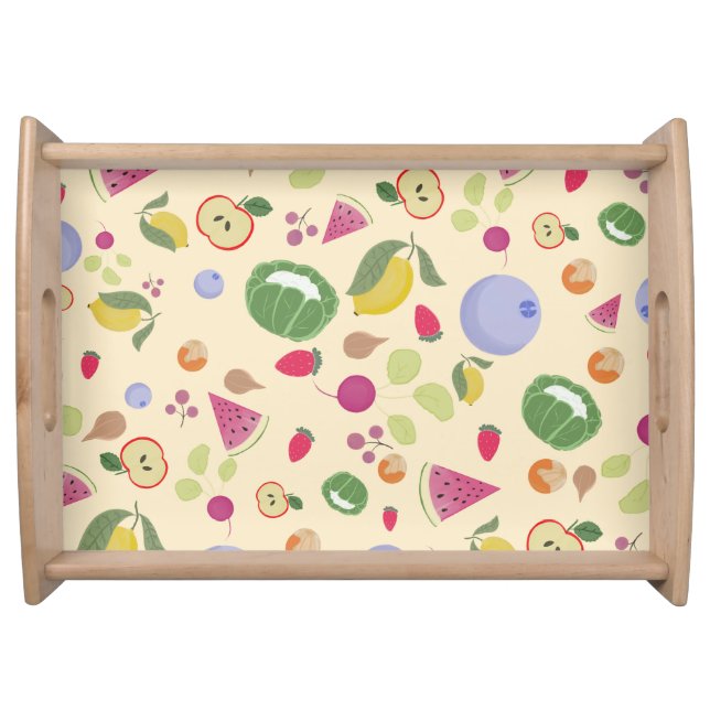 fruits and veggies serving tray (Front)