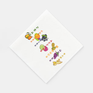 Fruits Apple Apples Fruit Design Napkins