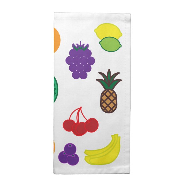 Fruits Art Cloth Napkin (Half Fold)