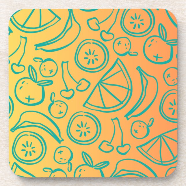 Fruits Beverage Coaster (Front)