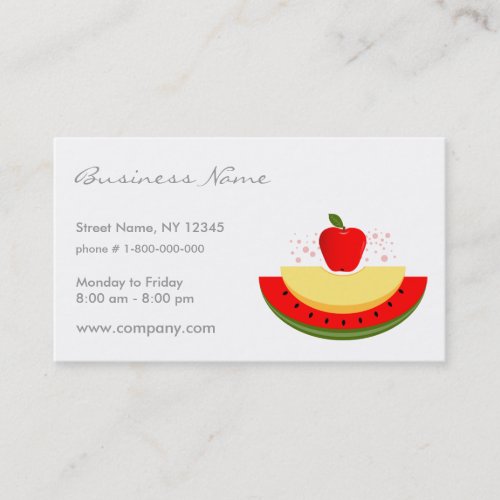 Fruits Business Card