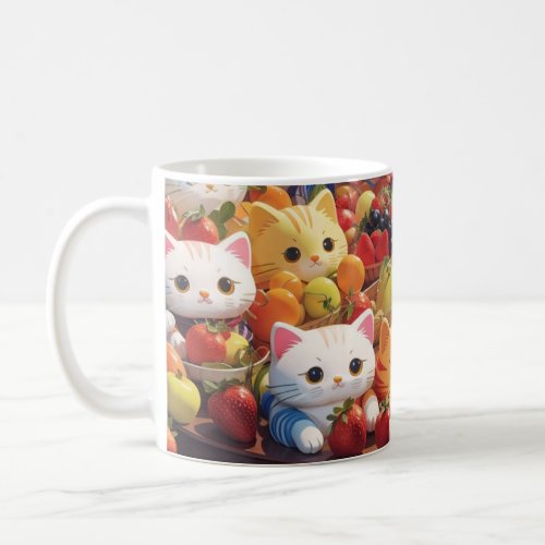 Fruits  Cats Coffee Mug
