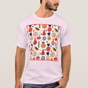 Fruits Colorful Pattern Art T-Shirt