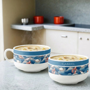 Fruits de Mer Personalized Soup Mug
