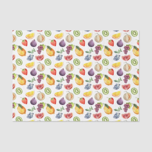 Fruits (Design 48 Yellow/Orange Series) Tissue Paper (Front)