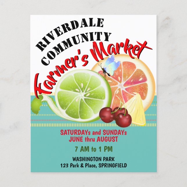 Fruits Farmers Market Flyer (Front)