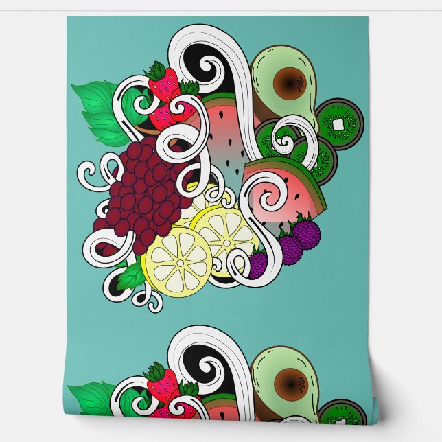 Fruits for your kitchen wallpaper  (Unrolling)