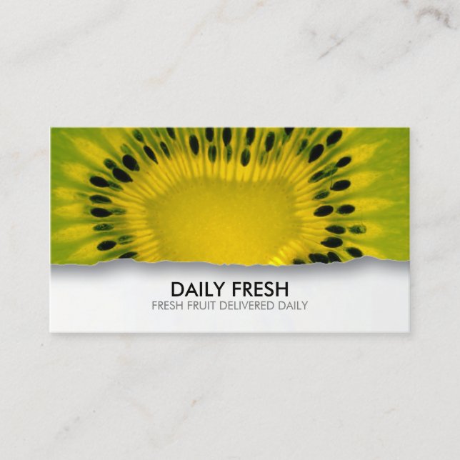 Fruits Fresh Food Delivery Business Card (Front)