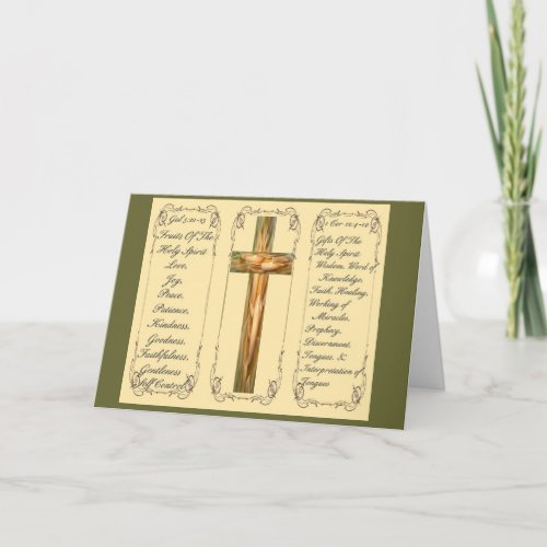 Fruits  Gifts Of The Holy Spirit Note Card