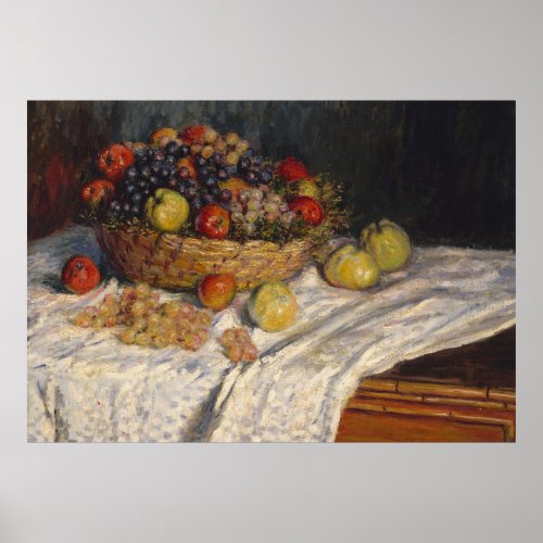 Fruits in Paneer on Table Poster