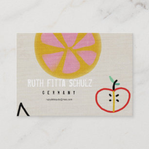 Fruits Juicy Sweet Orange Apple Business Card