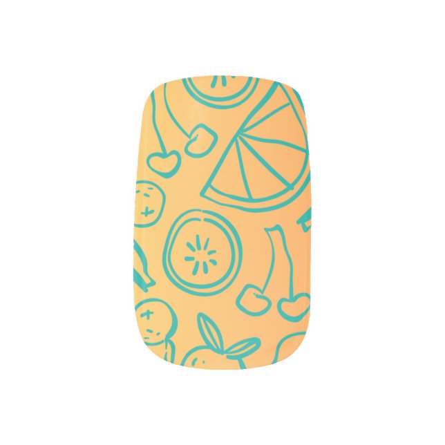 Fruits Minx Nail Art (Left Thumb)